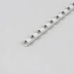 Plastikbinderücken A4, rund 6 mm | grau, PVC