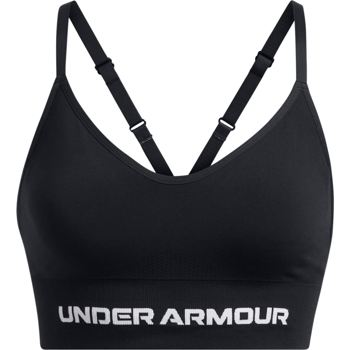 Under Armour Vanish Seamless Low Bra black white (001) L 1384417-001-LG