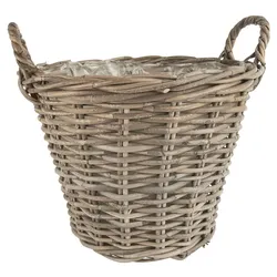 IB Laursen Rattan Korb, B: 38 H: 36 L: 40 cm