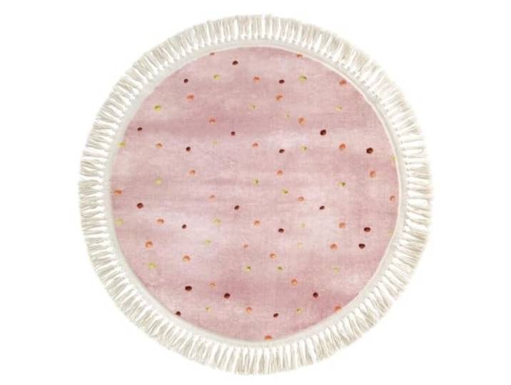 FonHNDG Teppich mit Quasten, runde Nachttisch-Dekorationsmatte Teppich-Schlafzimmer-Fußmatten, Nachttisch-Teppiche, Raumdekoration