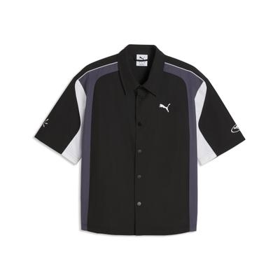 T-Shirt PUMA "FUTURE.PUMA.ARCHIVE Boxy Moto Shirt Erwachsene", Gr. S, schwarz-weiß (schwarz), Obermaterial: 100% Polyester. Einsatz: 100% Polyester, Shirts T-Shirt