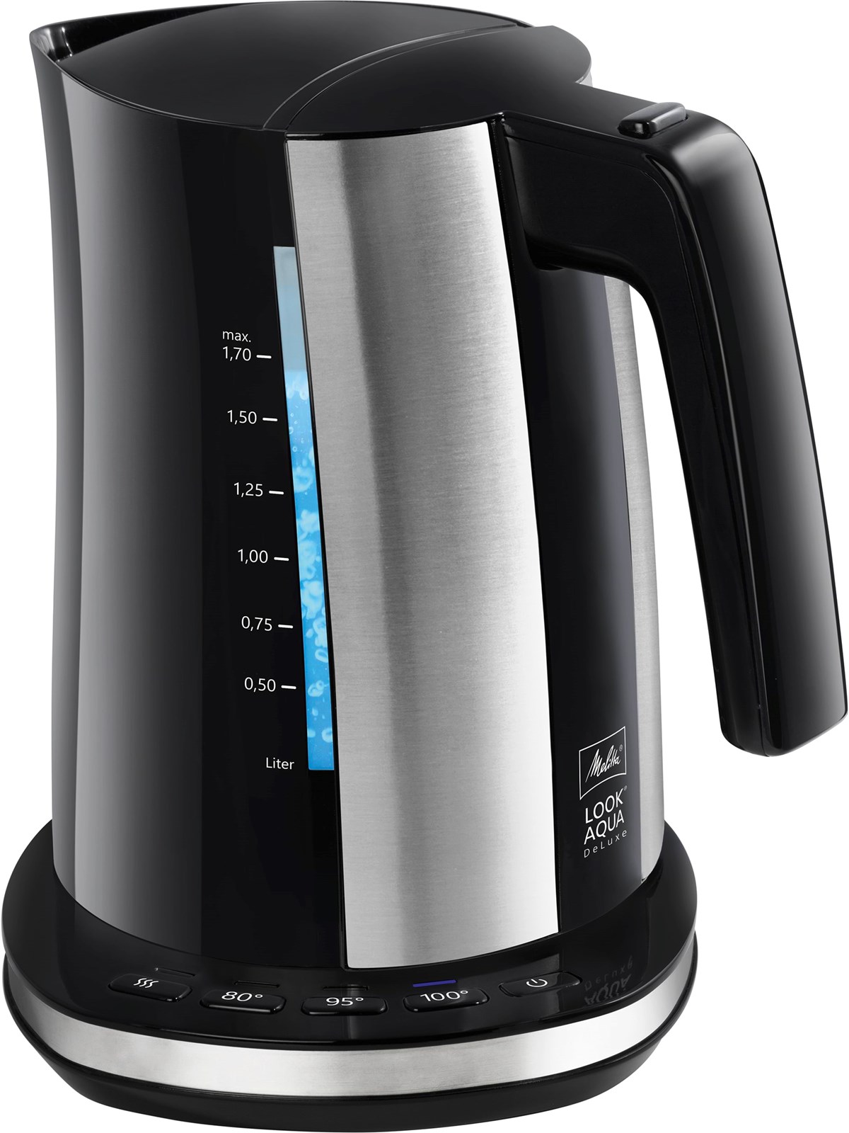 Melitta Wasserkocher Look Aqua 2.0 Deluxe Black - Schwarz - 2200 W