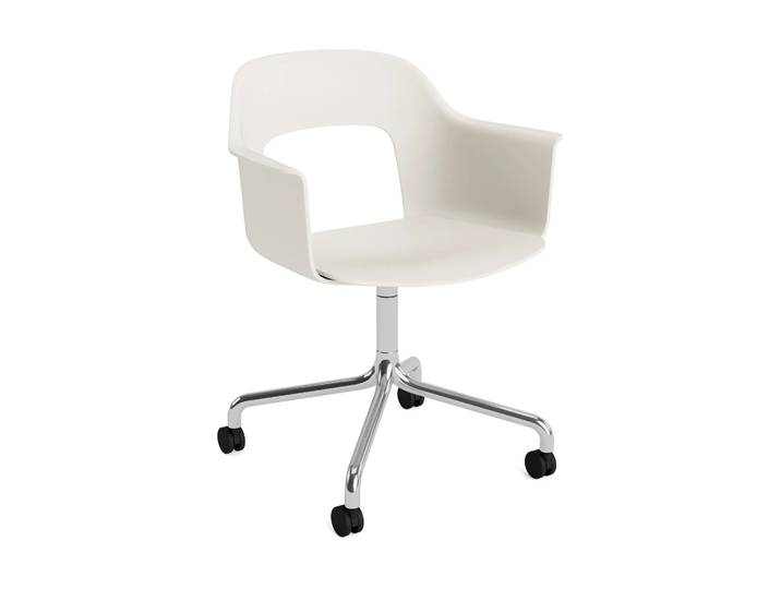 HAY Layout Armchair 261 Stuhl Cream white-polerad aluminium