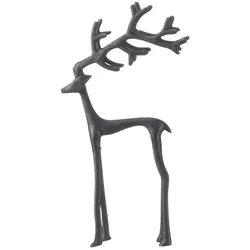 Alu-Hirsch   ¦ schwarz ¦ Aluminium ¦ Maße (cm): B: 15 H: 30 T: 6.5