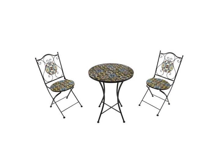 AXI Amélie Table et Chaise Bistrot 2 Chaises 1 Table Ensemble Bistro Extérieur - Yellow Breeze Salon de Jardin Bistrot Table