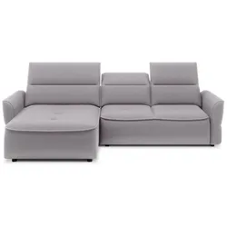 Ecksofa Murillo Stoff Silver