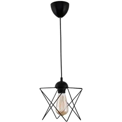 2 Deckenlampen in Schwarzer Farbe 21x21x60cm WellHome Bled