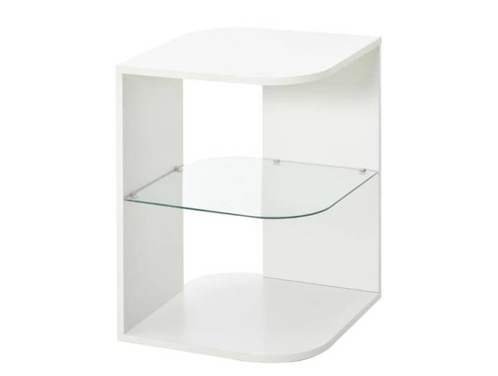Table basse verre RANDY blanc