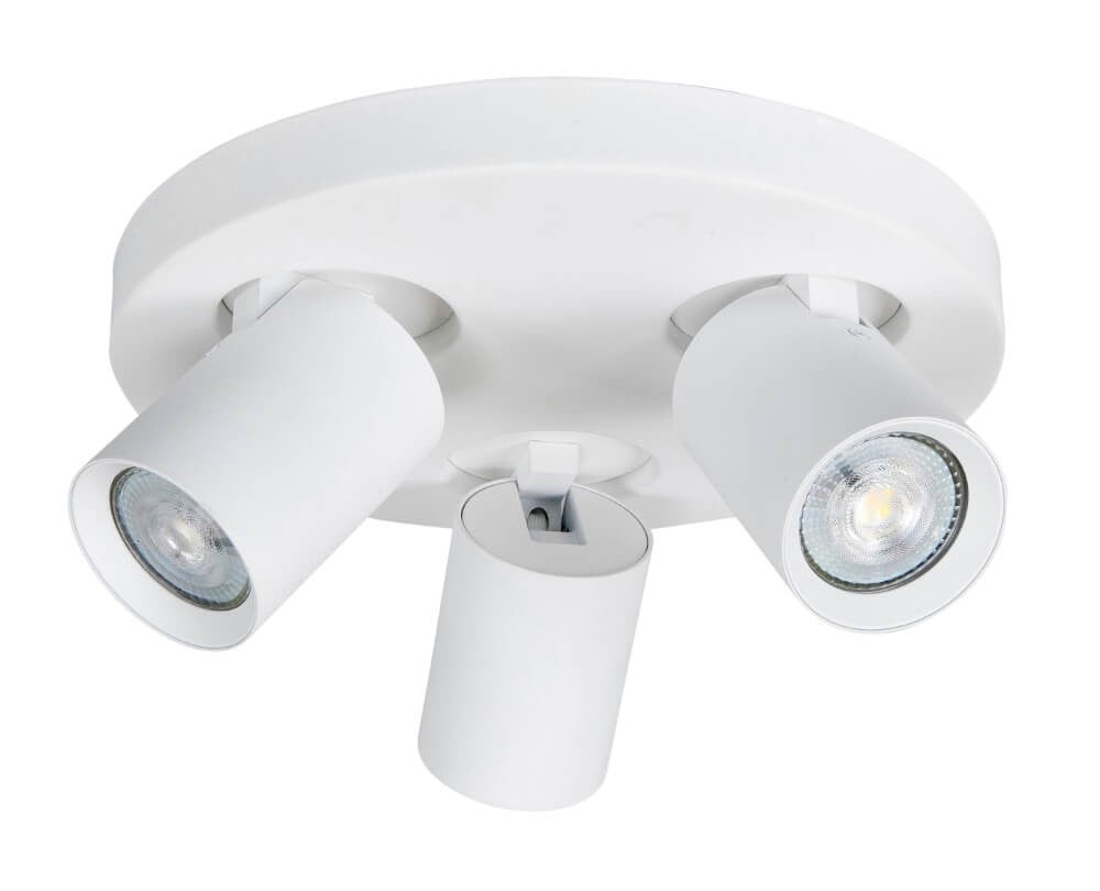 Highlight Oliver 3-lichts opbouwspot rond wit