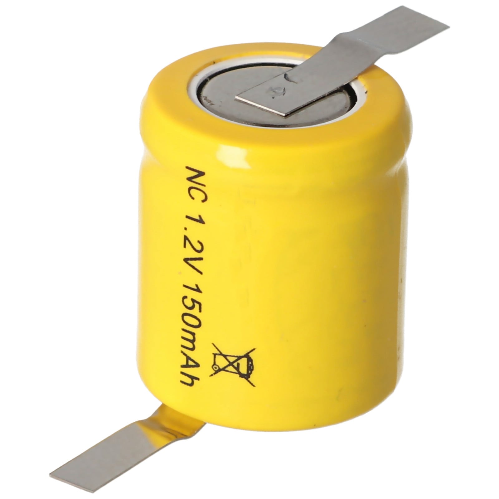 AccuCell N-150AA oplaadbare NiCd batterij, 1/3 AA Mignon, met soldeerlus in Z-vorm