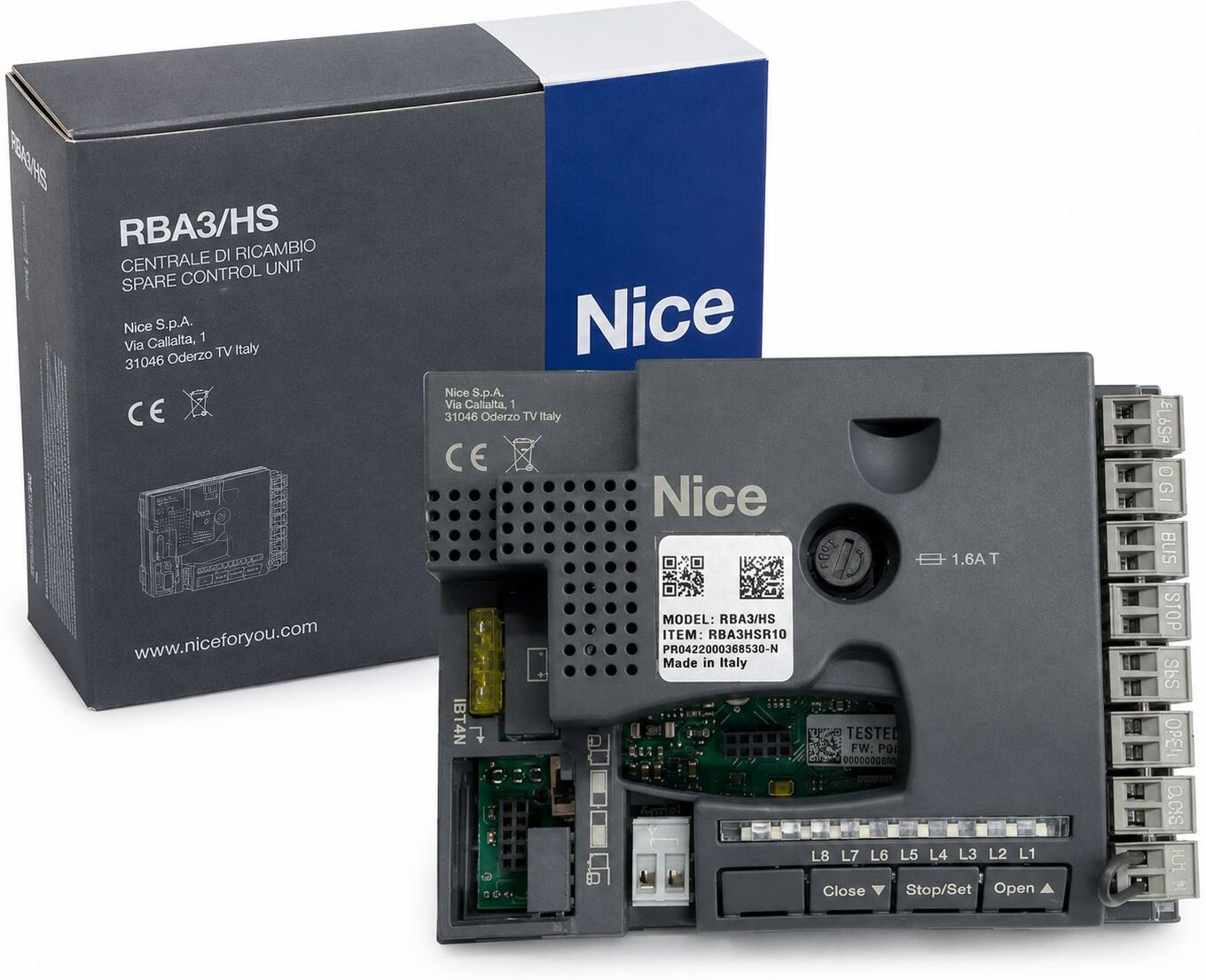 Nice Scheda Elettronica Centrale Di Comando Di Ricambio Per Motori Robus High Speed Rba3/hs Rba3hsr10
