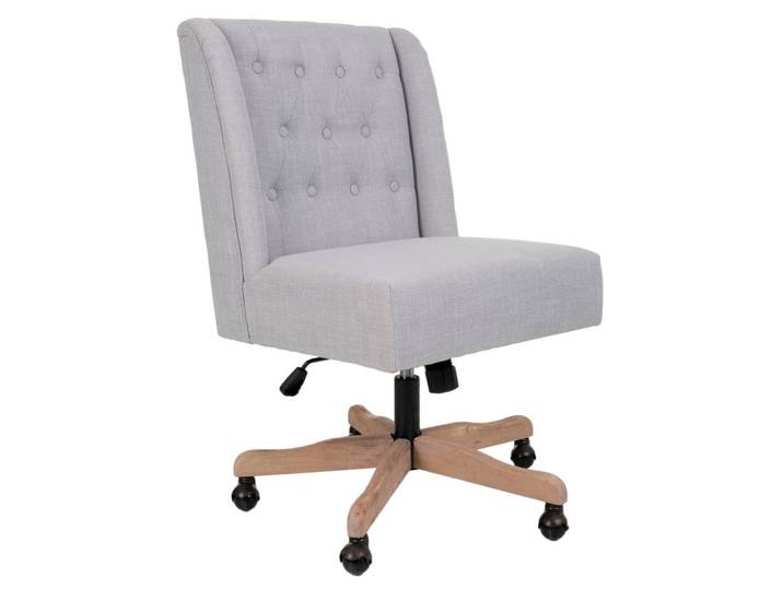 Chaise rembourrée à roulettes 54x43x104h cm