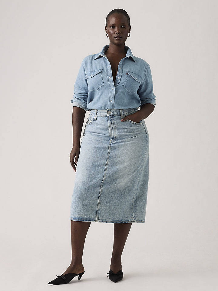 Levi's Jeansrock in Hellblau - W26
