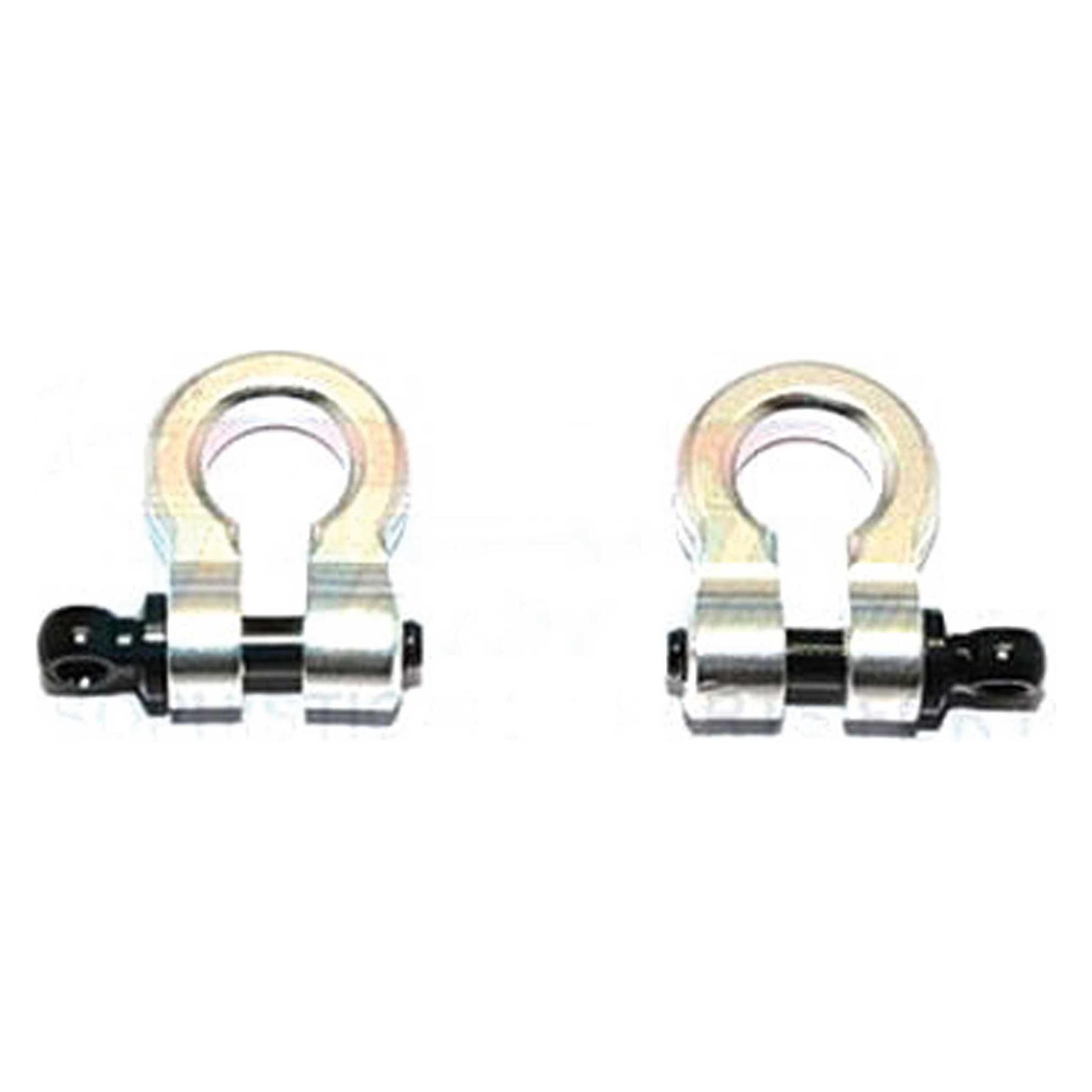 GPM Alu-Schäckel Silber (2) Universal Für Crawler, Jeep & Trucks (GPMHOOK02S)