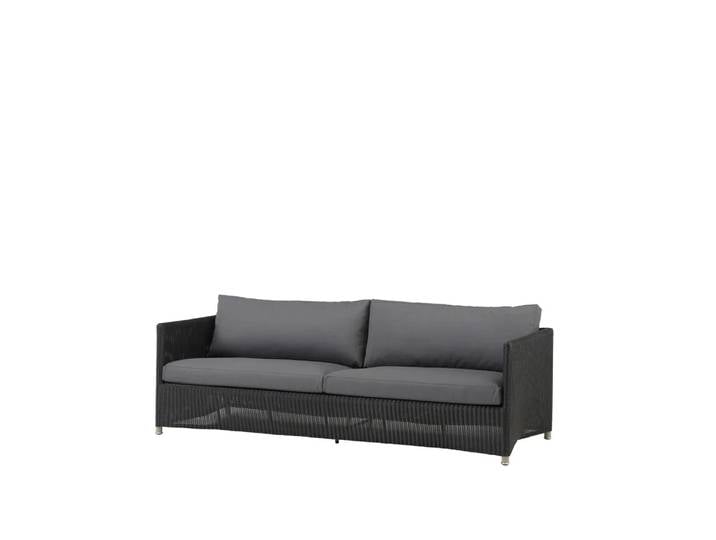 Cane-line Diamand Sofa 3-Sitzer Weave Cane-Line Cane-Line Matt Graphite