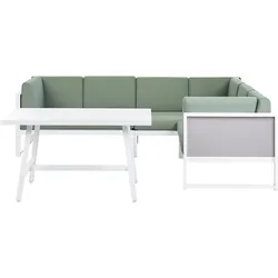 LOUNGE-SET Aluminium Grün Castella
