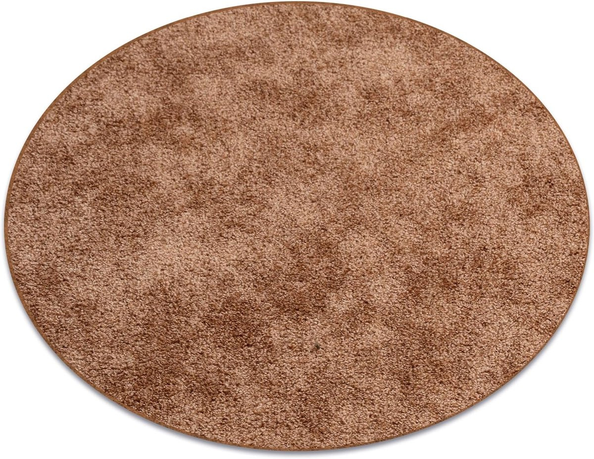 Vloerkleed Serenade - Rond Tapijt - Lichtbruin - 200 cm Rond