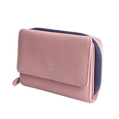 Geldbörse VARGU "NILA 1-A", Damen, rosa (light pink, lila), Rindsleder, Kleinlederwaren, LGW zertifiziertes Leder