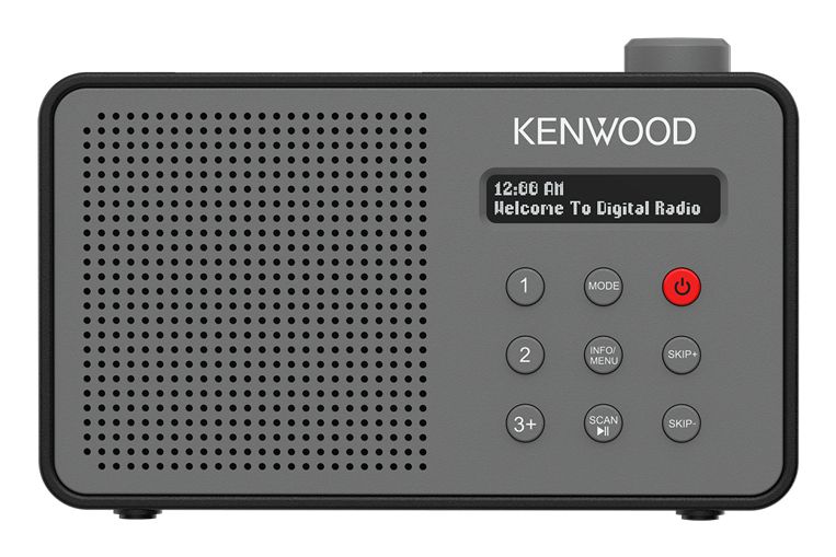 Kenwood CR-M25DAB-H Bluetooth DAB+, FM Radio Tragbar (Grau)