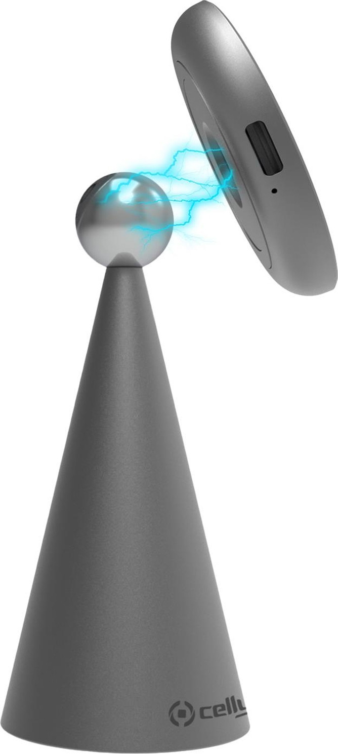 Celly MAGSTANDCHARGE Draadloze USB Oplader Zilver