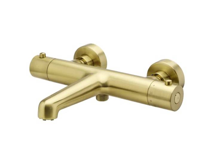 Essebagno Luisa mitigeur bain-douche thermostatique or brossé