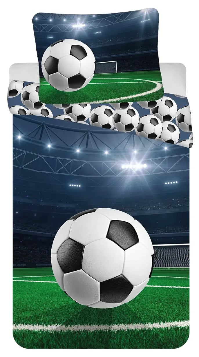 Sweet Home Voetbal Dekbedovertrek Eenpersoons 140 x 200 cm