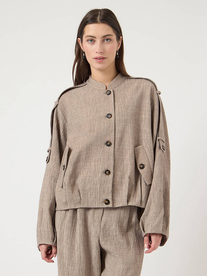 YAS Blouson in Hellbraun - 40