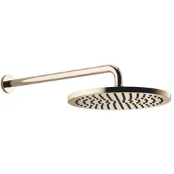 Dornbracht Regenbrause SERIENSPEZIFISCH, 300 mm, Champagne (22kt Gold), mit FlowReduce, Leerlauf-Funktion und Antikalk-System
