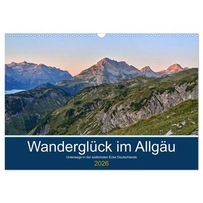 Wanderglück im Allgäu (Wandkalender 2026 DIN A3 quer), CALVENDO Monatskalender