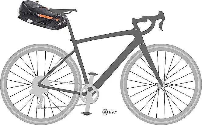 ORTLIEB Seat-Pack Satteltasche Medium 11L schwarz B