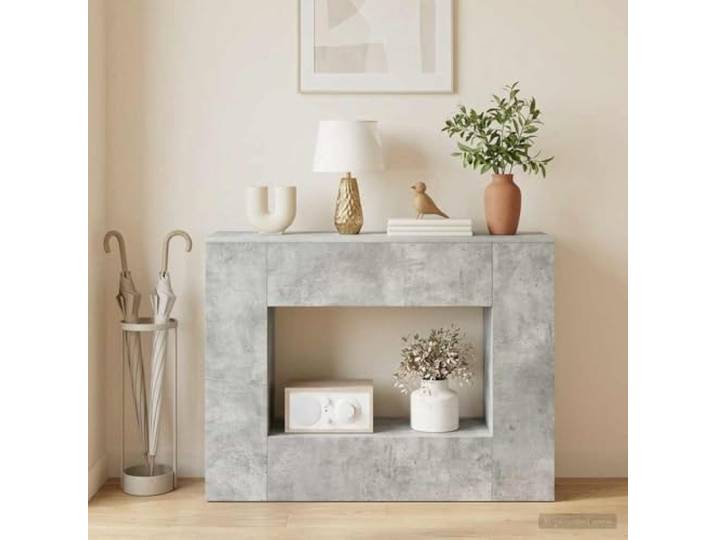 smnyxs Konsolentisch, 101 x 29 x 74 cm, mit Regalen und Fächern Mehrzweck-Eingangsmöbel, geräumige Aufbewahrung, zeitloses Design, pflegeleicht, robuste Verarbeitung