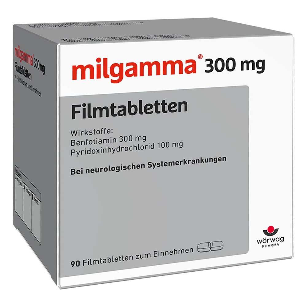 Wörwag Pharma GmbH & Co. KG Milgamma 300 mg Filmtabletten 02913905