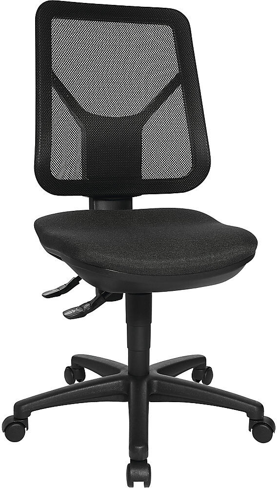 Bürostuhl, Netz-Rückenlehne, schwarz Topstar
