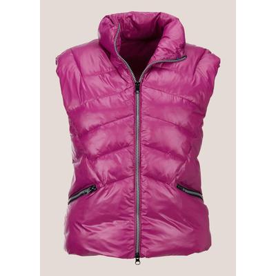 Kurzweste MADELEINE "Steppweste Wattierte Steppweste", Damen, Gr. 42, pink (magenta), Obermaterial: 100% Polyamid PA., Modern, normal, Westen