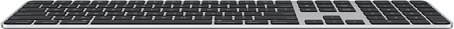 Apple Magic Keyboard 2021   Numblock   Touch ID   Silber/Schwarz   DE - Refurbished