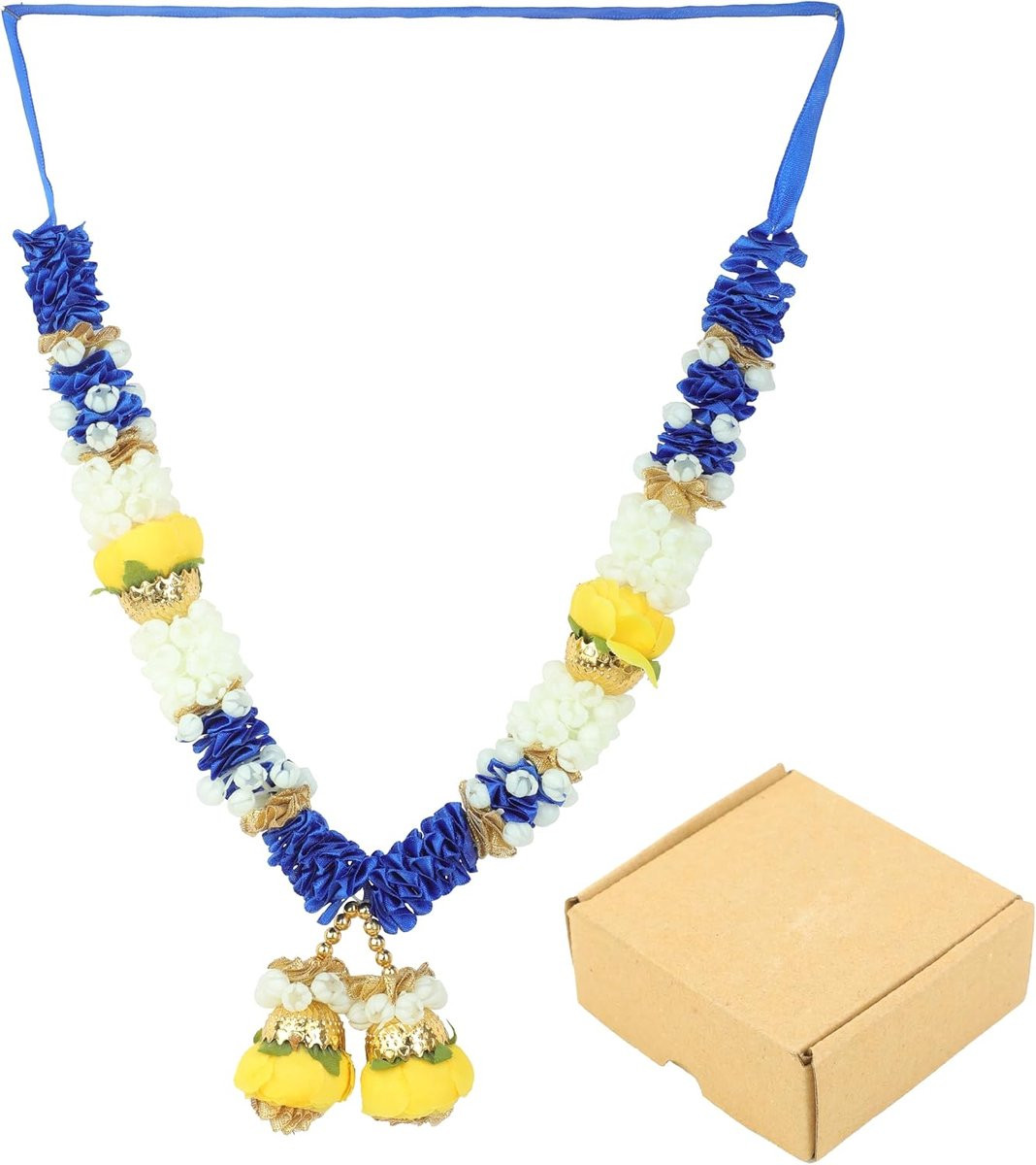 Kunstmatige Mala Rose Bloemen Guirlande voor Godenbeelden en Pooja Sringar Accessoires