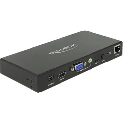 Delock Konverter Multi-AV zu HDMI, KVM Switch, Schwarz