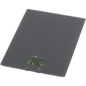 Clatronic Küchenwaage KW 3820, mit Tara-Funktion, Teilung 1 g, batteriebetrieben, grau, g / lb / oz / ml / cup, bis 5 kg