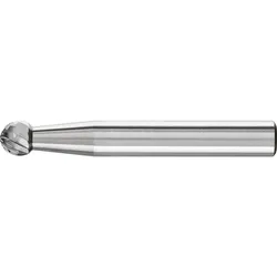 Hartmetallfräser PFERD Kugelform, Zahnung 3 Ø 6,0mm, Schaft:6mm, L: 45mm