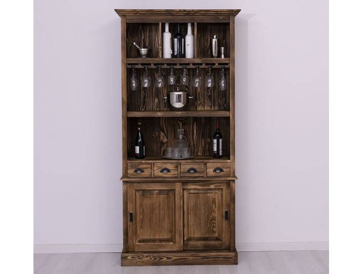 Barregal für Weinliebhaber im Landhausstil braun tiefgebürstet