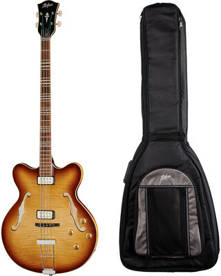 Höfner Verythin Bass-HCT-500/7 w/GigB Antique Brown Sunburst