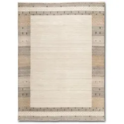 Gabbeh Teppich Loom Lori 90 x 150 cm Mischgewebe Beige