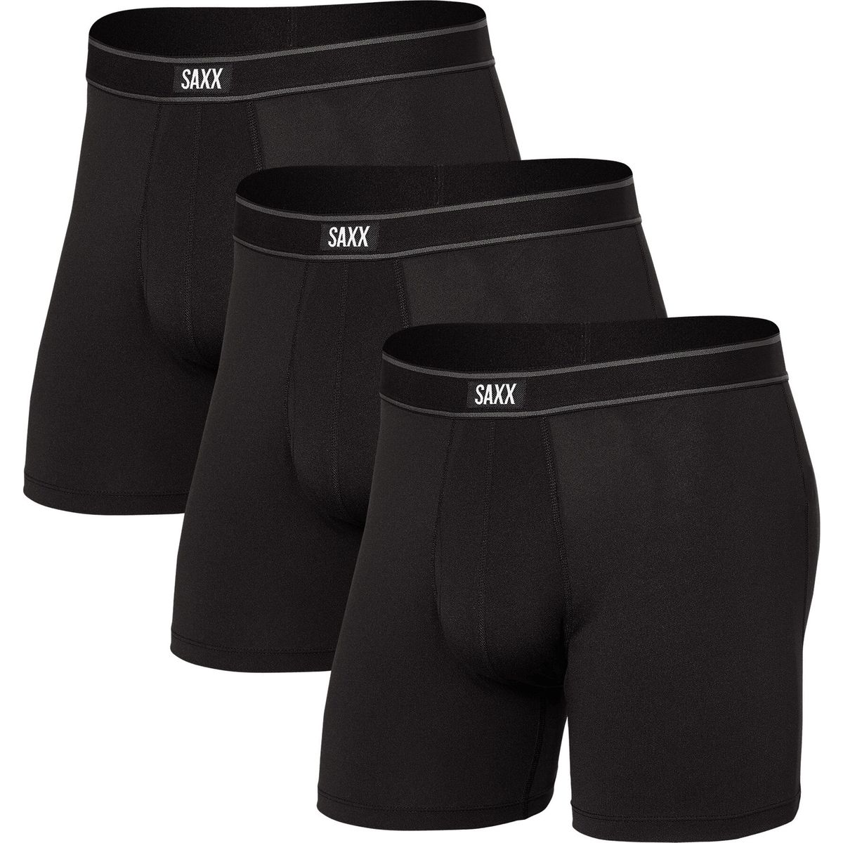 Saxx Dayt Comf STR BB FLY 3PK black (BLK) L SXPP3B-BLK-L