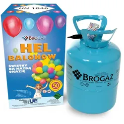 Helium für Ballons 50 – 13,6 l + 50 Stk. Ballons