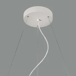 ACB Abhänge-Kit für Deckenleuchte LISBOA 80, 3-fach inkl. Befestigungen, Kabel transparent, 250cm, On-Off / TRIAC, weiß ACB-81CON38518B