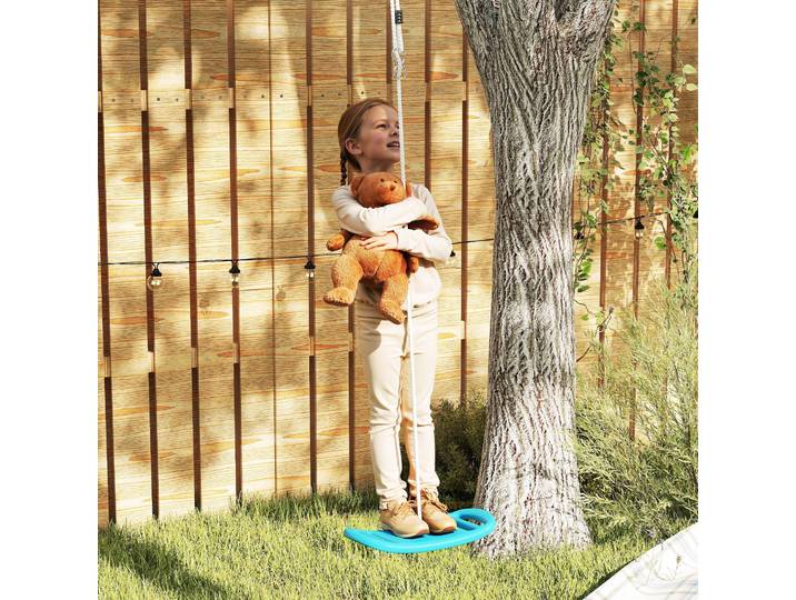 AIYAPLAY Balançoire Enfant Intérieur/Extérieur Bleu 70 kg