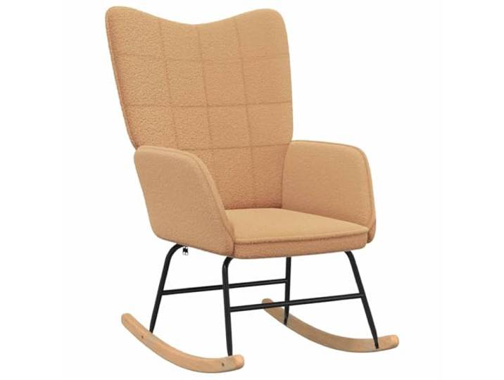 Heofavd Schaukelstuhl Beige Sherpa Relaxstuhl Polsterstuhl Stuhl