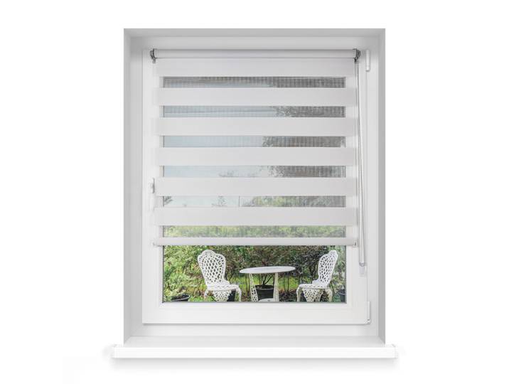Klemmfix Doppelrollo / Duo Rollo 70 x 120 cm, grau