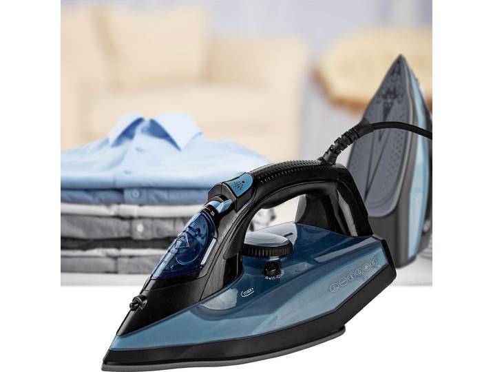 Bügeleisen mit Keramik Bügelsohle, Dampfbügeleisen, Anti-Kalk, 0.32 l, 2600 W