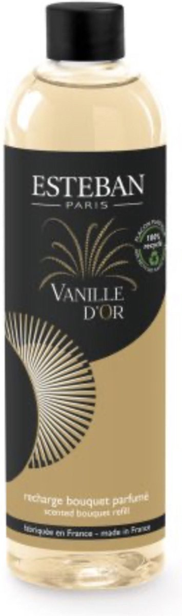 Esteban Classic Vanille d’Or Navulling geurstokjes 250ml